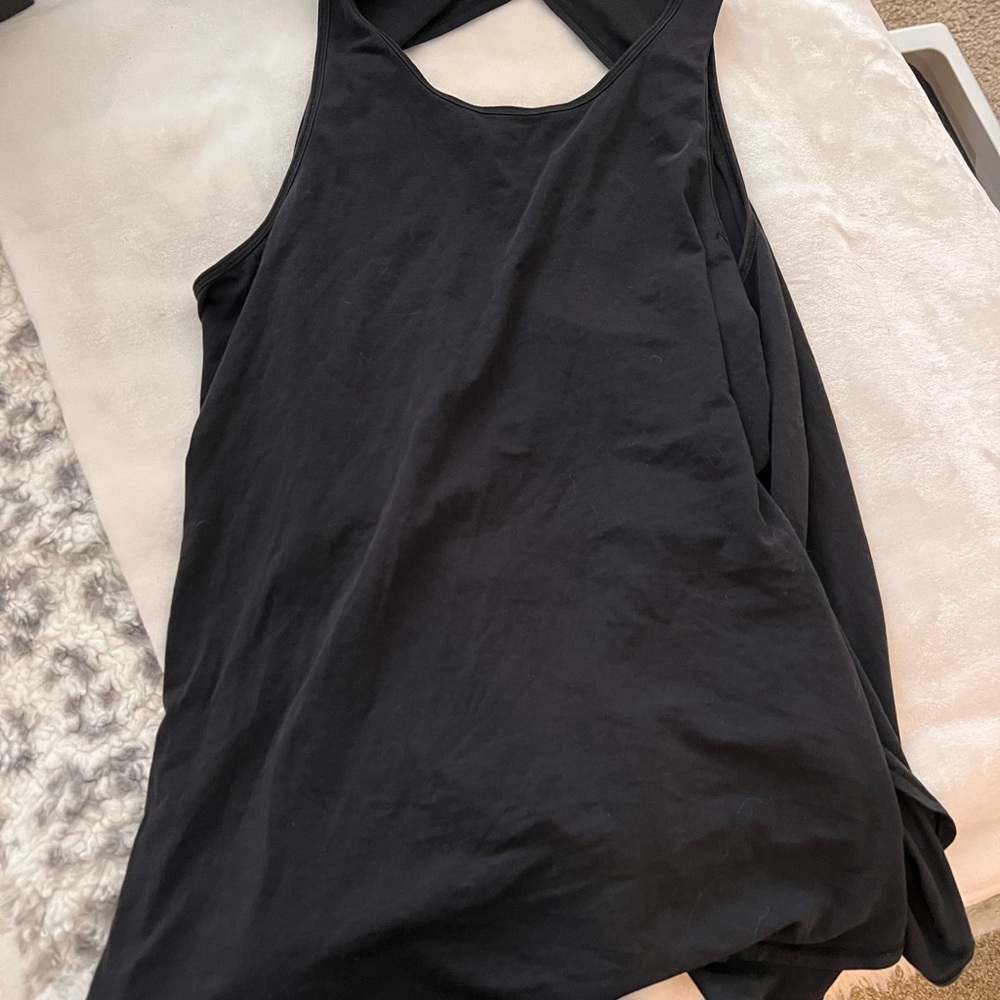 Black Sleeveless Tank Top